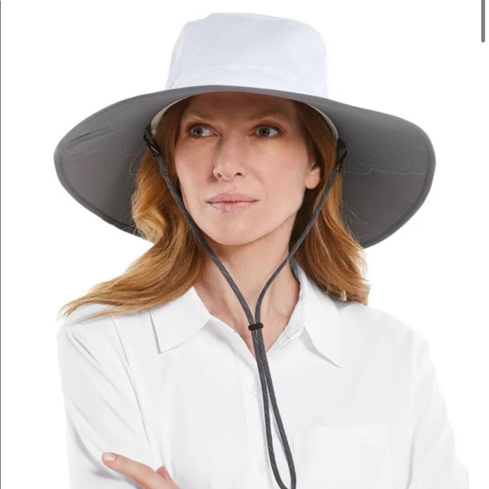 NWT Coolibar UPF 50+  Etta Sun Catcher Hat White Sold Out Online!